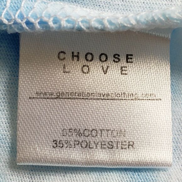 GENERATION LOVE Kelly Puff tee short sleeve tie dye t-shirt top blue white S NEW - Picture 8 of 10